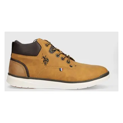 Sneakers boty U.S. Polo Assn. YGOR hnědá barva, YGOR004M/CUY2