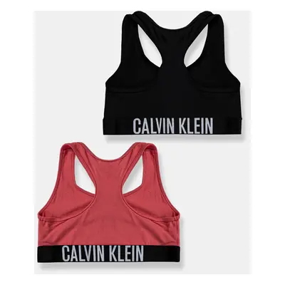 Dětská sportovní podprsenka Calvin Klein Underwear 2-pack růžová barva, G80G800744