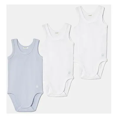 Bavlněné kojenecké body United Colors of Benetton 3-pack 3GI70B136