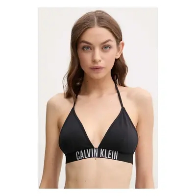 Plavková podprsenka Calvin Klein černá barva, mírně vyztužený košík, KW0KW02854