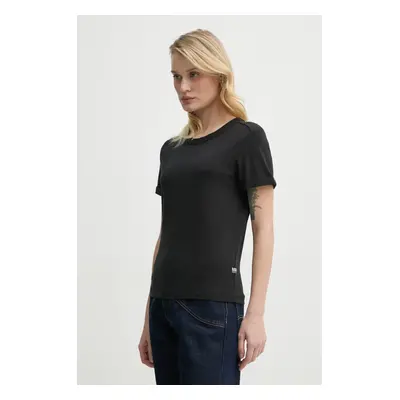 Bavlněné tričko G-Star Raw černá barva, D26069-D975