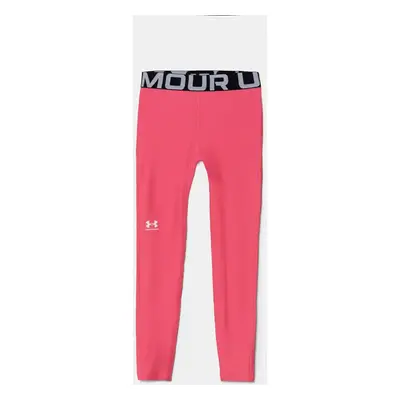 Dětské legíny Under Armour HG Legging růžová barva, hladké, 1390069