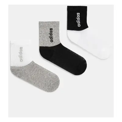 Dětské ponožky adidas Performance 3-pack šedá barva, JF8538