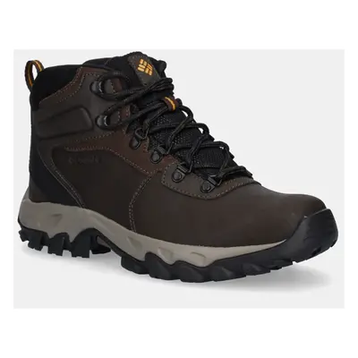 Boty Columbia Newton Ridge Plus Waterproof pánské, hnědá barva, 1594731