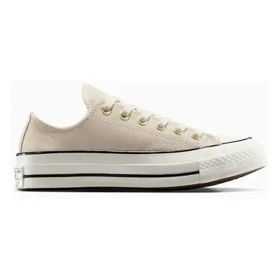 Semišové tenisky Converse Chuck 70 béžová barva, A13829C