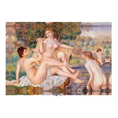 Reprodukce na plátně Pierre Auguste Renoir, Koupajíc se