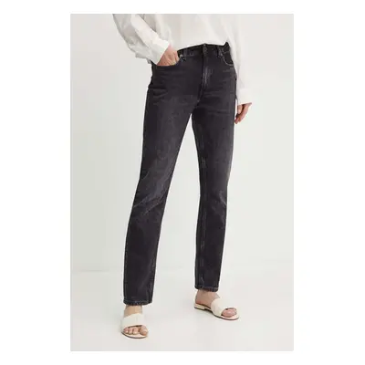 Džíny Pepe Jeans STRAIGHT JEANS MW dámské, high waist, PL204730XH7