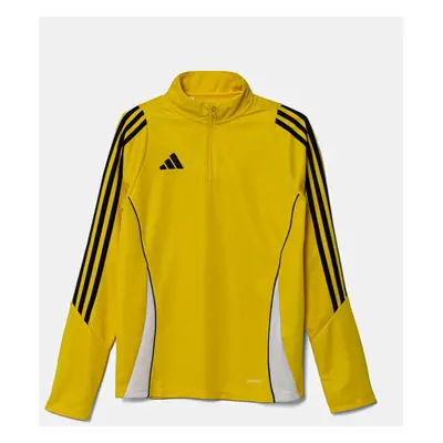 Dětská mikina adidas Performance žlutá barva, vzorovaná, IR9365