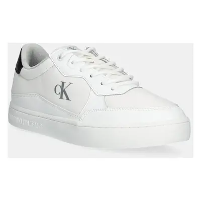 Sneakers boty Calvin Klein Jeans CLASSIC CUPSOLE TECH RIPSTOP bílá barva, YM0YM01202