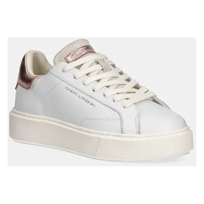 Kožené sneakers boty Crime London NEW EXTRALIGHT bílá barva, 21603AA7