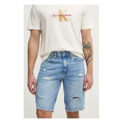 Kraťasy Calvin Klein Jeans pánské, modrá barva, J30J327188