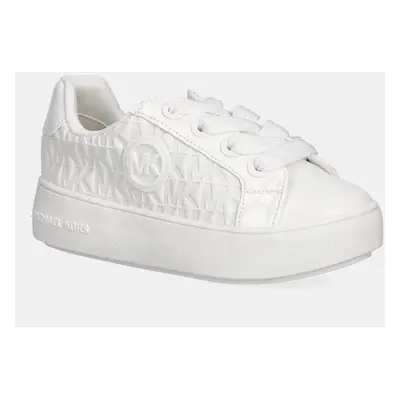 Dětské sneakers boty Michael Kors JORDANA AUDREY bílá barva, MK01329100