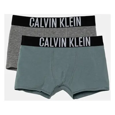 Dětské boxerky Calvin Klein Underwear 2-pack zelená barva, B70B700509