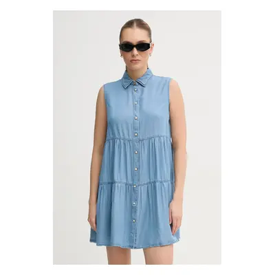 Šaty Pepe Jeans ARYA modrá barva, mini, PL953719PG9