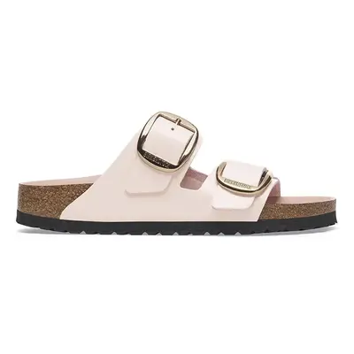 Kožené pantofle Birkenstock Arizona Big Buckle dámské, růžová barva, 1029392