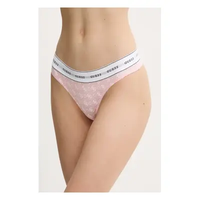 Tanga Guess CARRIE růžová barva, O97E04 KBOE1