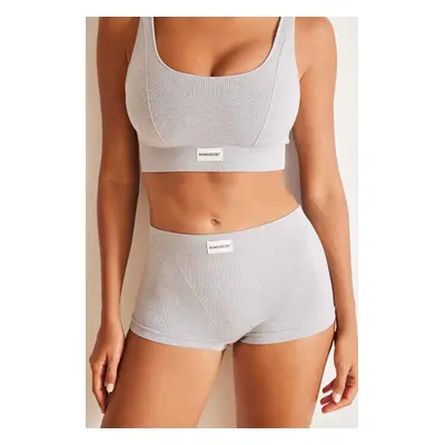 Boxerky women'secret SEAMLESS 1 šedá barva, 5128084