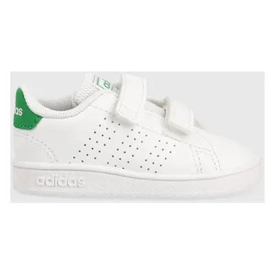 Dětské sneakers boty adidas ADVANTAGE bílá barva