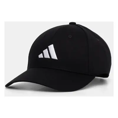 Bavlněná baseballová čepice adidas BB CAP COT NL černá barva, s aplikací, JG0998