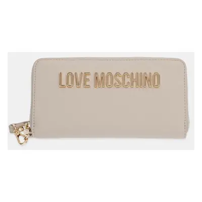 Peněženka Love Moschino béžová barva, JC5620PP1