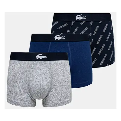 Boxerky Lacoste 3-pack pánské, tmavomodrá barva, 5H1288