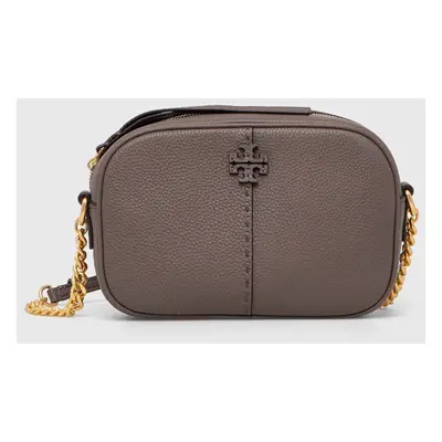 Kožená kabelka Tory Burch McGraw Camera hnědá barva, 147578.963