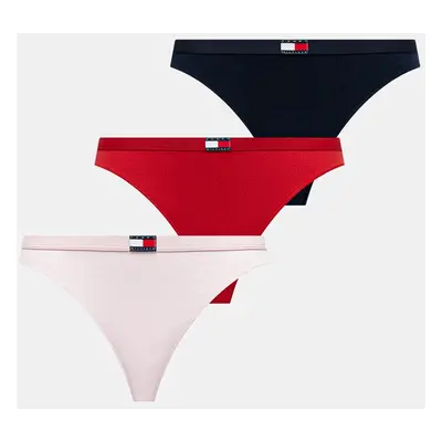 Tanga Tommy Hilfiger 3-pack černá barva, UW0UW05641