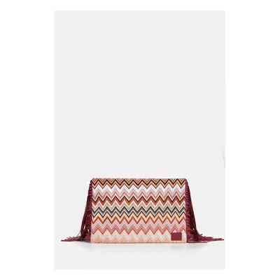 Psaníčko Missoni Clutch Fringes růžová barva, MI10064F