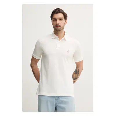 Bavlněné polo tričko Armani Exchange bílá barva, XM000367 AF13022