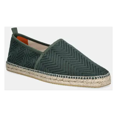 Espadrilky Missoni Corfu zelená barva, MMB001_033