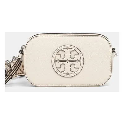 Kožená kabelka Tory Burch Miller Mini Crossbody béžová barva, 171955-104