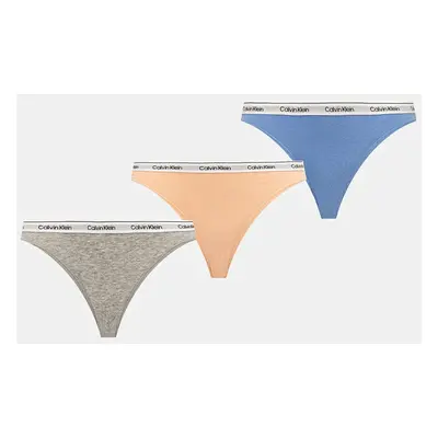 Kalhotky Calvin Klein Underwear 3-pack modrá barva, 000QD5207E