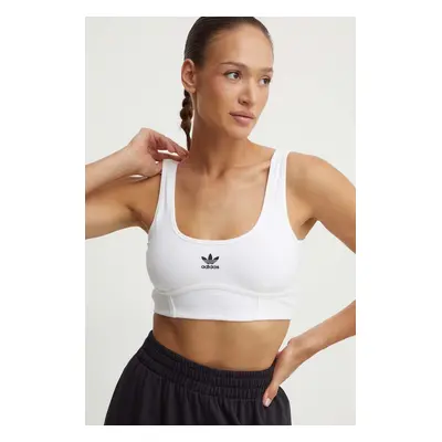 Top adidas Originals Trefoil Bra bílá barva, IN4116