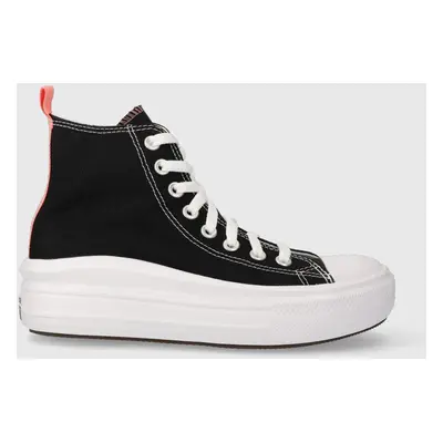 Kecky Converse Chuck Taylor All Star Move dámské, černá barva, 271716C