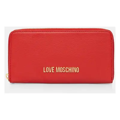 Peněženka Love Moschino červená barva, JC5700PP1