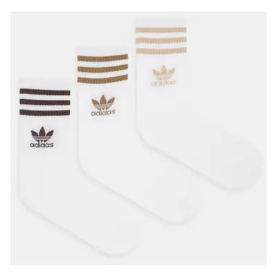 Ponožky adidas Originals 3-pack bílá barva, IX7513