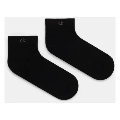 Ponožky Calvin Klein 2-pack pánské, černá barva, 701231369