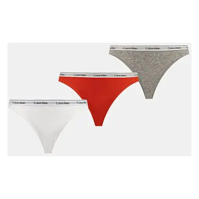 Kalhotky Calvin Klein Underwear 3-pack červená barva, 000QD5207E