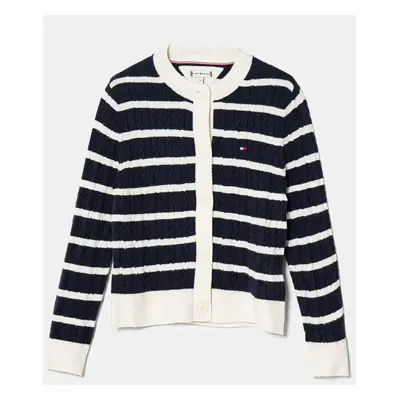 Dětský svetr Tommy Hilfiger tmavomodrá barva, KG0KG08467