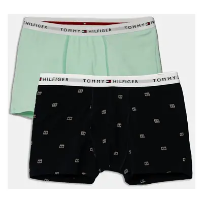 Dětské boxerky Tommy Hilfiger 2-pack zelená barva, UB0UB00550