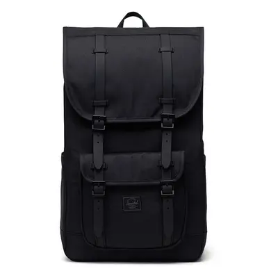 Batoh Herschel 11390-05881-OS Little America Backpack černá barva, velký, hladký