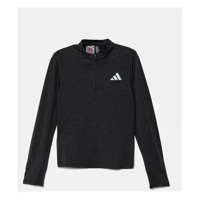 Dětské tričko s dlouhým rukávem adidas šedá barva, JD0127