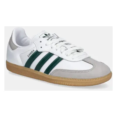 Kožené sneakers boty adidas Originals Samba OG bílá barva, JI2724