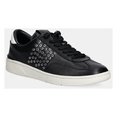 Kožené sneakers boty Michael Kors Wilton černá barva, 42R5WLFS1L.001