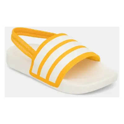 Dětské pantofle adidas ADILETTE ESTRAP béžová barva, JR8354