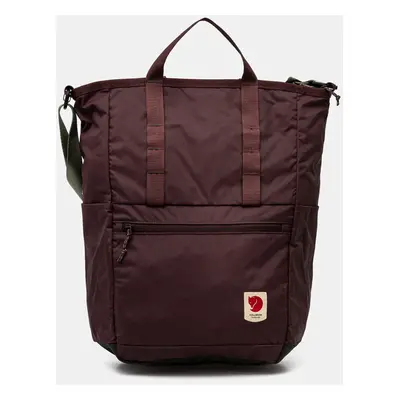 Batoh Fjallraven High Coast dámský, vínová barva, velký, hladký, F23225