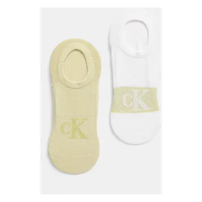 Ponožky Calvin Klein Jeans 2-pack pánské, zelená barva, 701231389