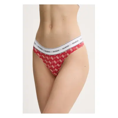 Tanga Guess CARRIE červená barva, O97E04 KBOE1