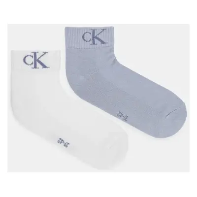 Ponožky Calvin Klein Jeans 2-pack pánské, modrá barva, 701228805