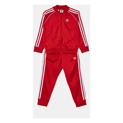 Dětská tepláková souprava adidas Originals SST TRACKSUIT červená barva, IX7625